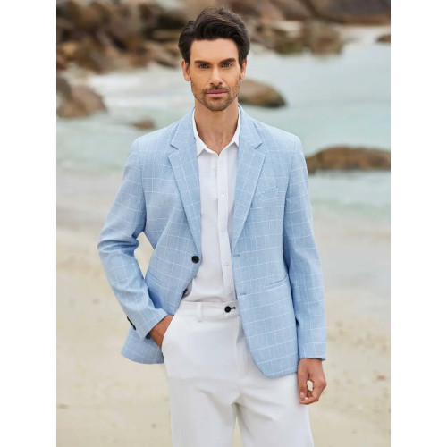 Casual Slim Fit Two Button Blazer for Men