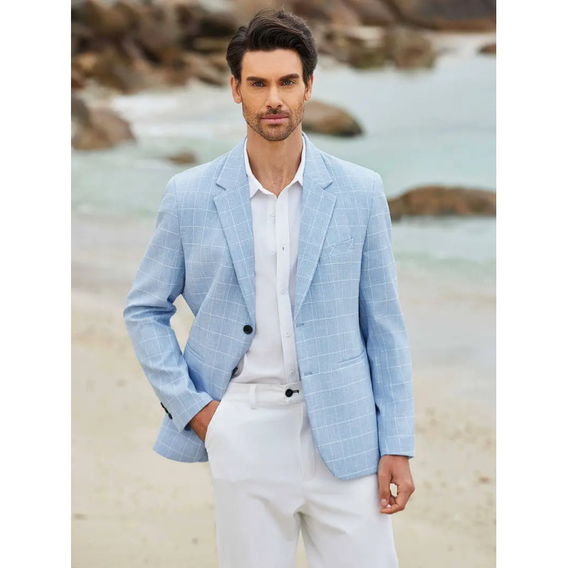Casual Slim Fit Two Button Blazer for Men