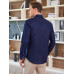 Men's Classic Cotton Blend Long Sleeve Button-Up Shirt