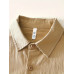 Men'S Casual Cotton Blend Shirt, Vintage Color Block Workwear, 