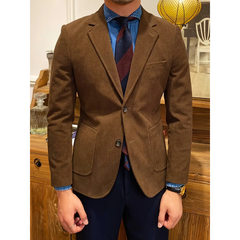 Men's Corduroy Casual Blazer