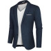Mens Casual Blazer Buttons notch Lapel Business Suit